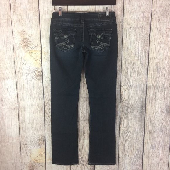 SOLD Mckenzie Black Denim Stretch Jeans Sz 27x32 - Picture 2 of 8